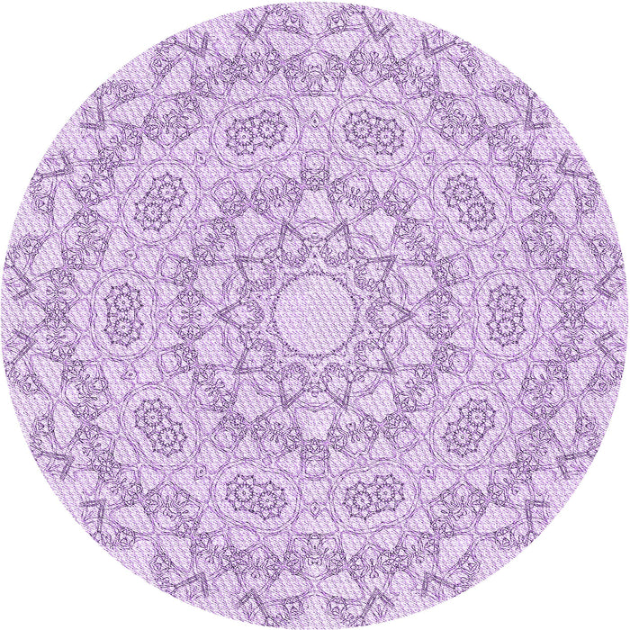 Square Patterned Purple Rug, pat823pur