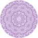Square Patterned Purple Rug, pat823pur
