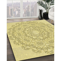Patterned Brown Rug, pat823yw