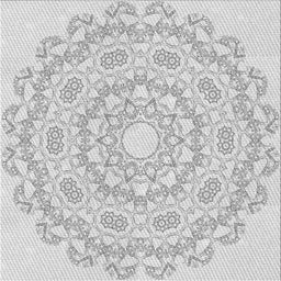 Sideview of Machine Washable Transitional White Smoke Rug, wshpat823