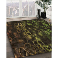 Patterned Midnight Gray Rug, pat824brn