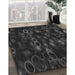 Patterned Midnight Gray Rug in Family Room, pat824gry