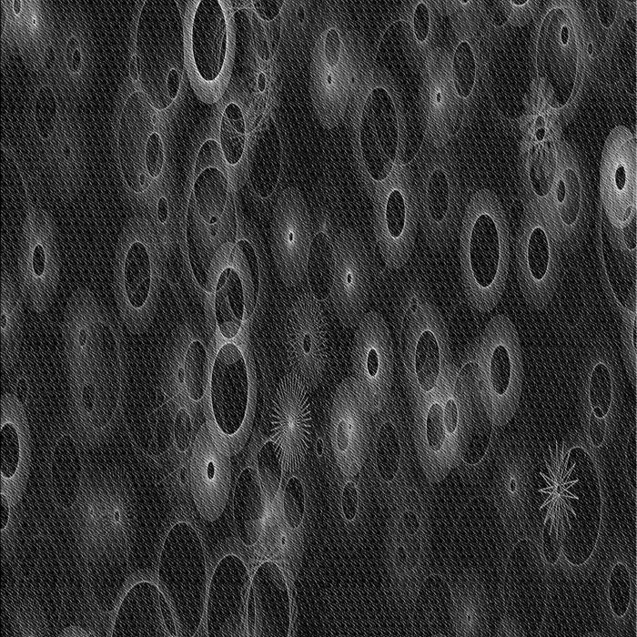 Patterned Midnight Gray Rug, pat824gry