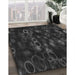 Machine Washable Transitional Midnight Gray Rug in a Family Room, wshpat824gry