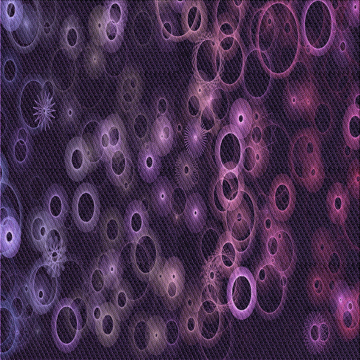 Round Patterned Deep Purple Rug, pat824pur