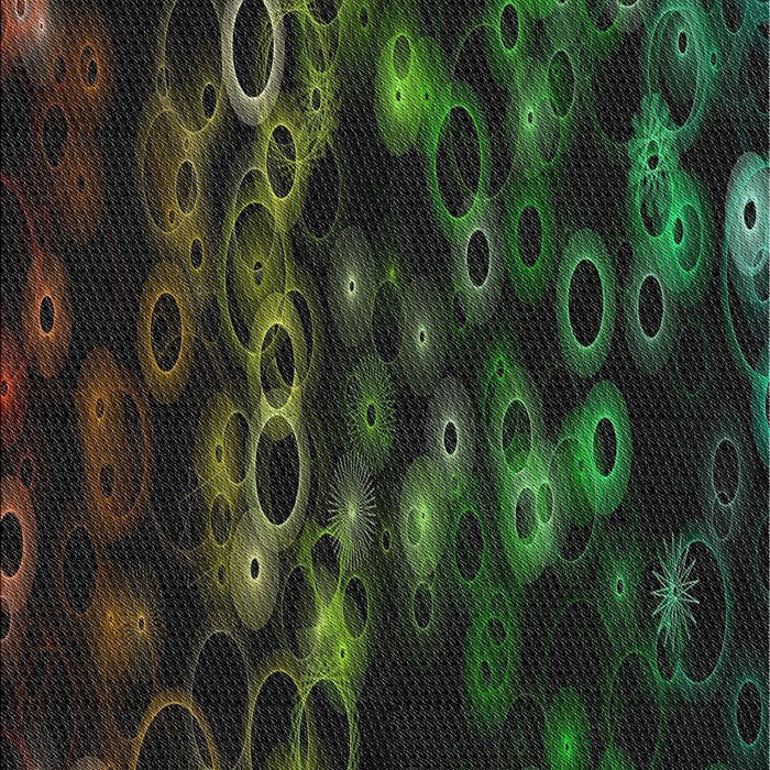 Patterned Black Novelty Rug, pat824