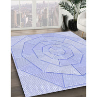 Patterned Blue Rug, pat825blu