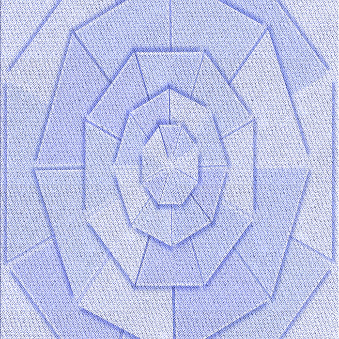 Patterned Blue Rug, pat825blu