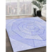 Machine Washable Transitional Blue Rug in a Family Room, wshpat825blu