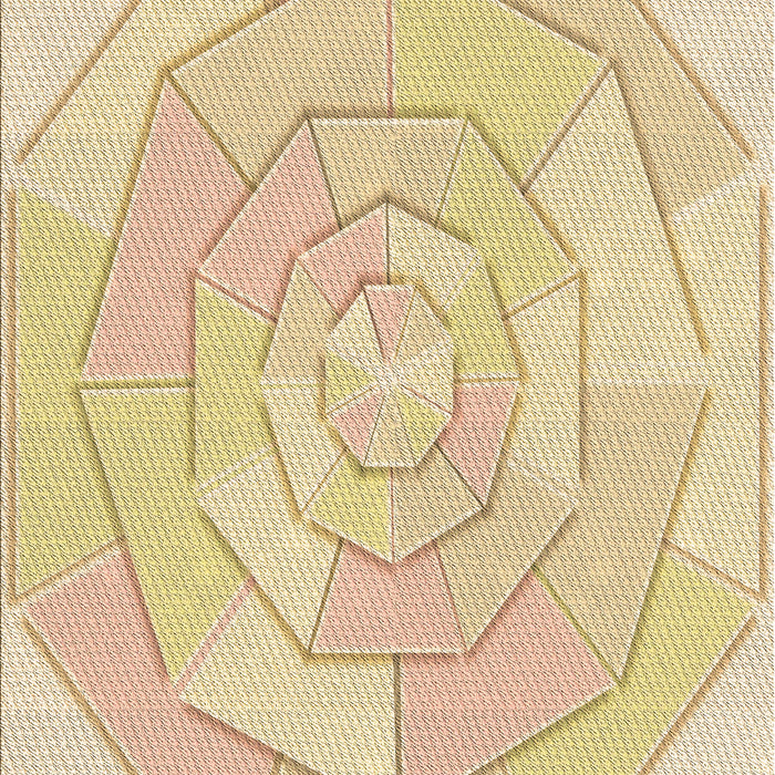 Patterned Khaki Gold Rug, pat825brn