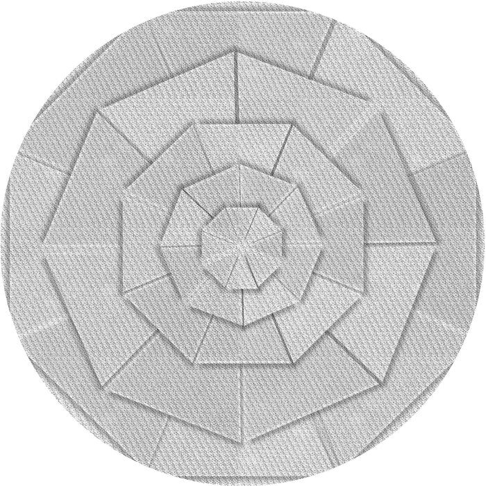 Square Machine Washable Transitional Platinum Gray Rug in a Living Room, wshpat825gry