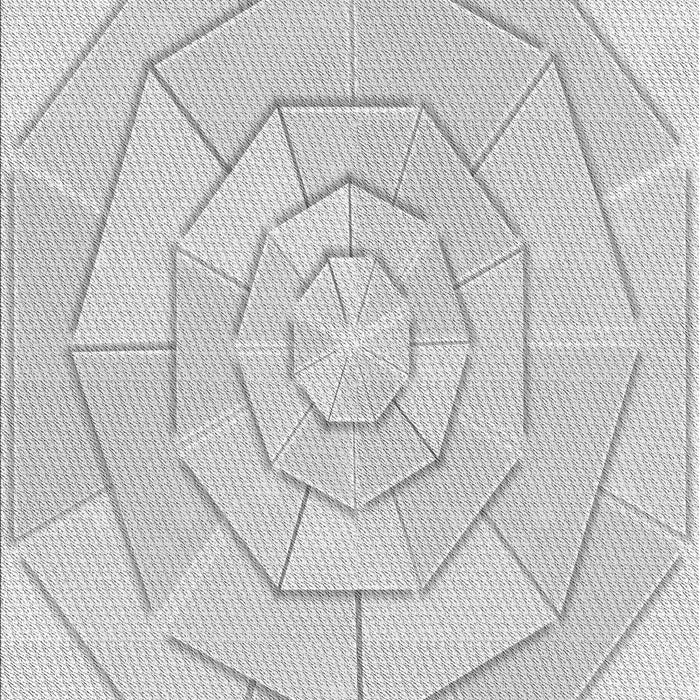 Patterned Platinum Gray Rug, pat825gry