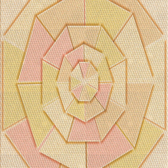 Patterned Orange Rug, pat825org