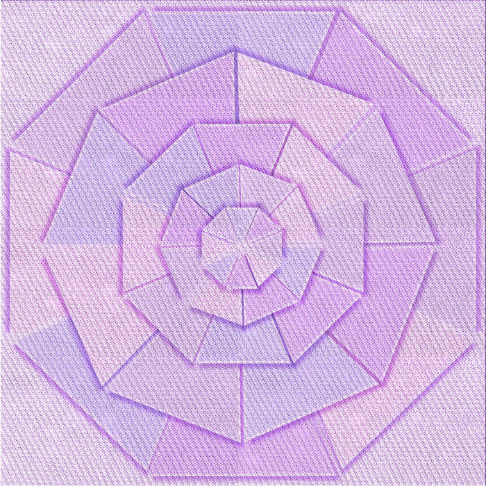 Round Patterned Purple Rug, pat825pur