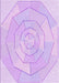 Machine Washable Transitional Purple Rug, wshpat825pur