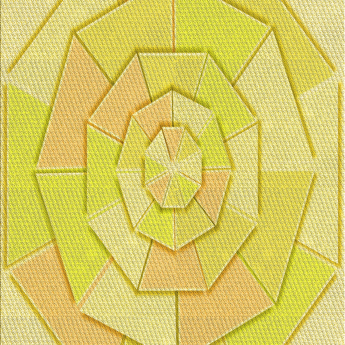 Patterned Yellow Rug, pat825yw