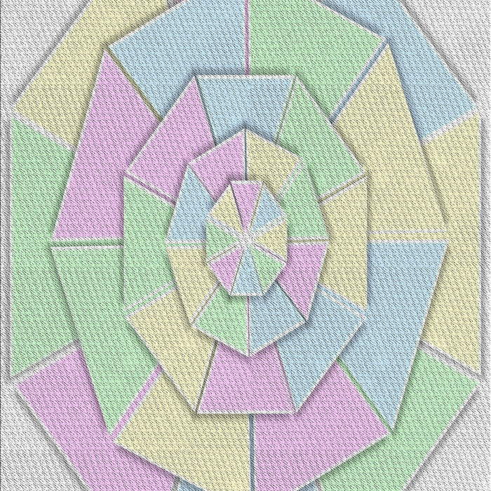 Patterned Dark Gray Novelty Rug, pat825