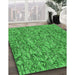 Machine Washable Transitional Neon Green Rug in a Family Room, wshpat826grn