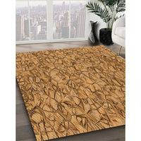 Patterned Orange Rug, pat826org