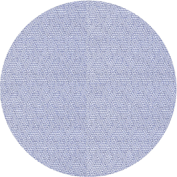 Square Patterned Lavender Blue Rug, pat827blu