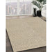 Patterned Vanilla Gold Rug in Family Room, pat827brn