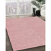 Machine Washable Transitional Light Rose Pink Rug in a Family Room, wshpat827rd