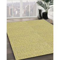 Patterned Caramel Brown Rug, pat827yw