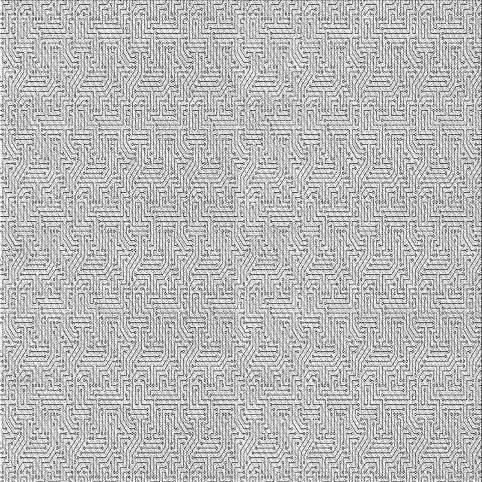 Square Patterned Off-White Novelty Rug, pat827