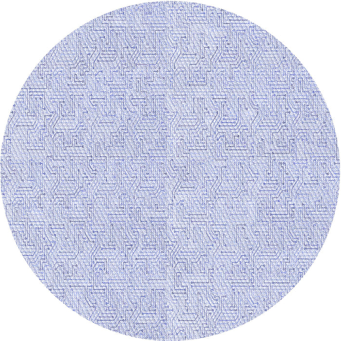 Square Patterned Lavender Blue Rug, pat828blu