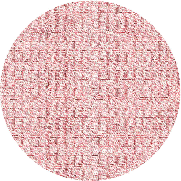 Square Machine Washable Transitional Pastel Red Pink Rug in a Living Room, wshpat828rd