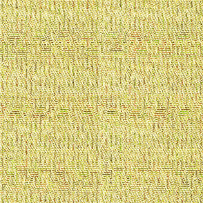 Round Machine Washable Transitional Yellow Rug, wshpat828yw