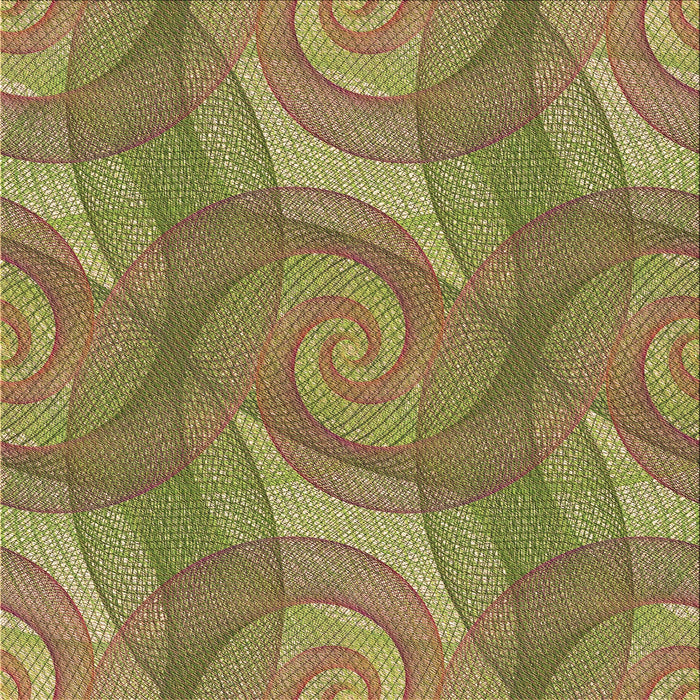 Round Machine Washable Transitional Oak Brown Rug, wshpat829brn