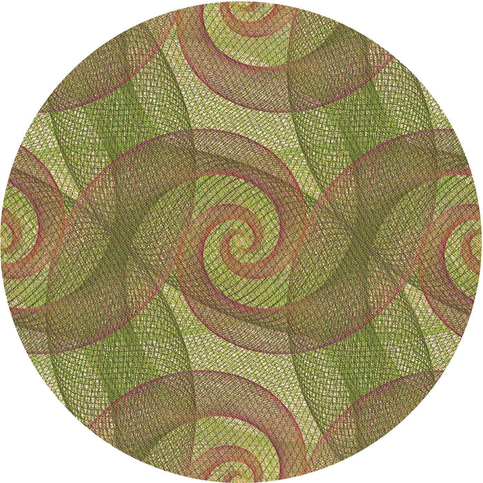 Square Patterned Oak Brown Rug, pat829brn
