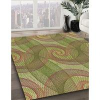 Patterned Oak Brown Rug, pat829brn