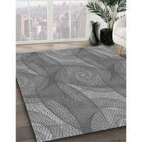 Patterned Carbon Gray Rug, pat829gry