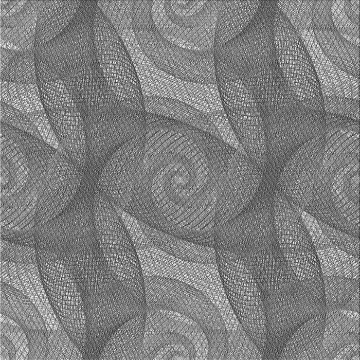 Round Machine Washable Transitional Carbon Gray Rug, wshpat829gry