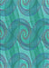 Patterned Dark Cyan Green Rug, pat829lblu