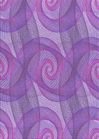 Machine Washable Transitional Purple Rug, wshpat829pur