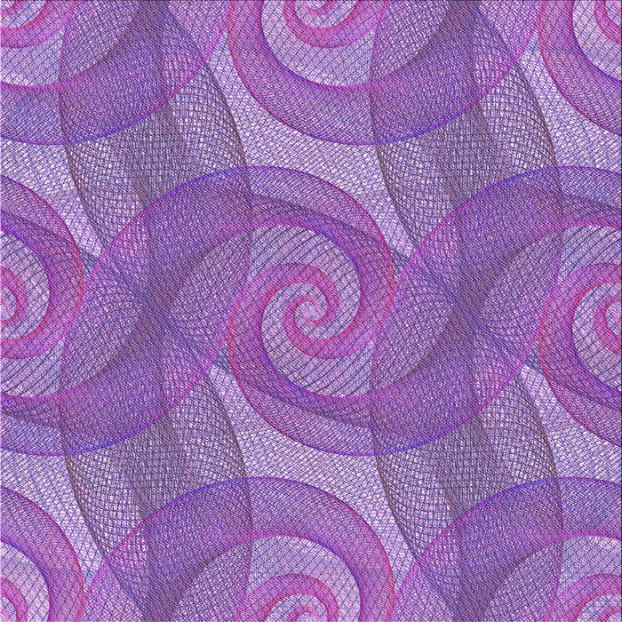 Round Machine Washable Transitional Purple Rug, wshpat829pur