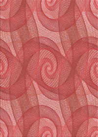 Machine Washable Transitional Red Rug, wshpat829rd