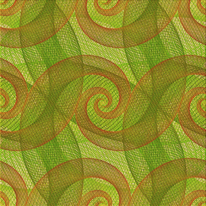 Round Machine Washable Transitional Pistachio Green Rug, wshpat829yw