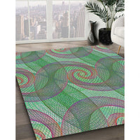 Patterned Gray Modern Rug, pat829