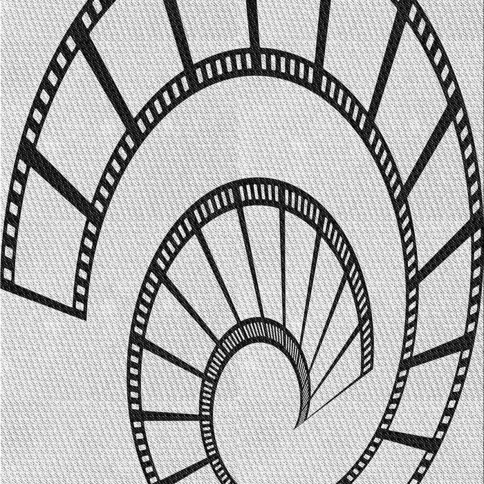 Patterned Platinum Gray Rug, pat83gry