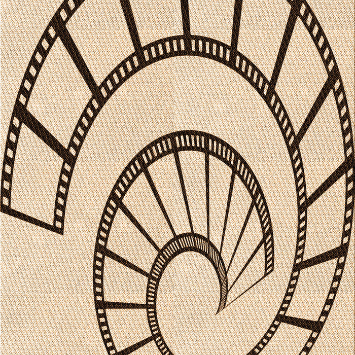 Patterned Copper Brown Rug, pat83org