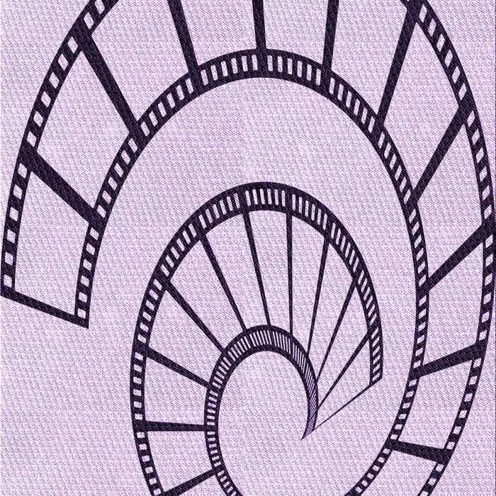 Patterned Purple Flower Purple Rug, pat83pur