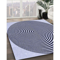 Patterned Blue Rug, pat830blu