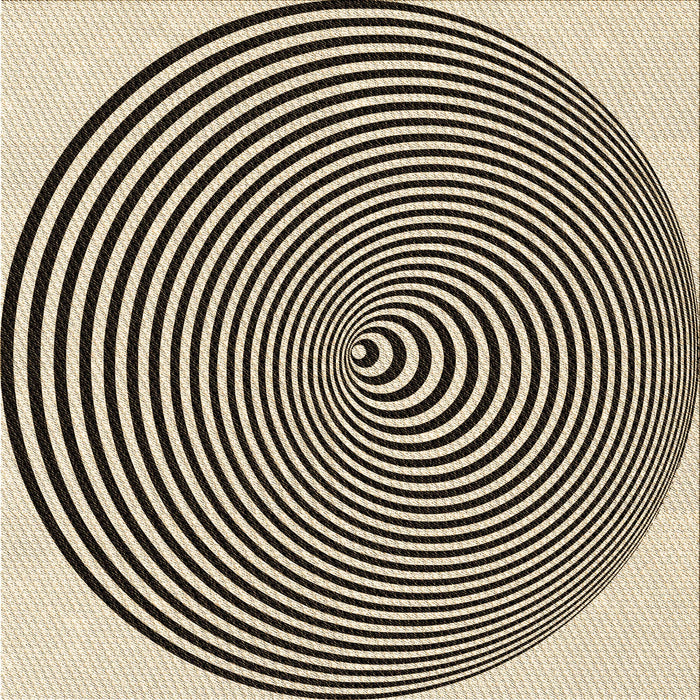 Round Machine Washable Transitional Chocolate Brown Rug, wshpat830brn