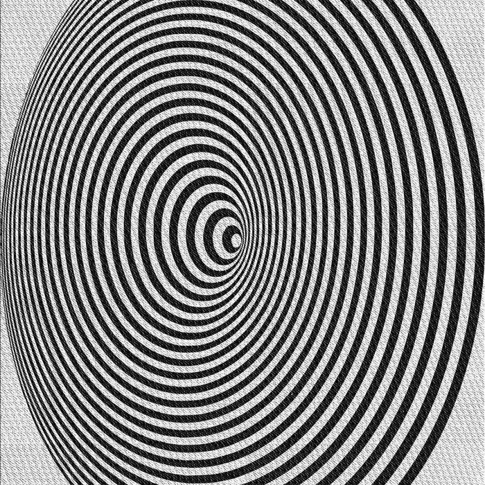 Patterned Dark Gray Black Rug, pat830gry