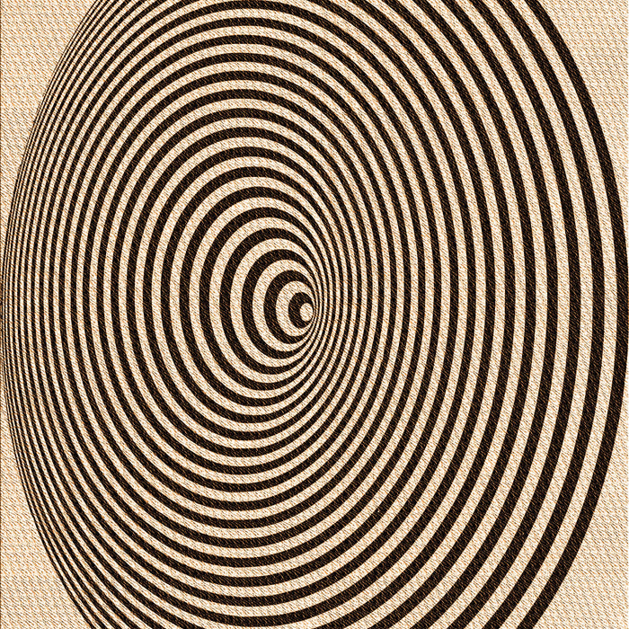 Patterned Deep Peach Orange Rug, pat830org