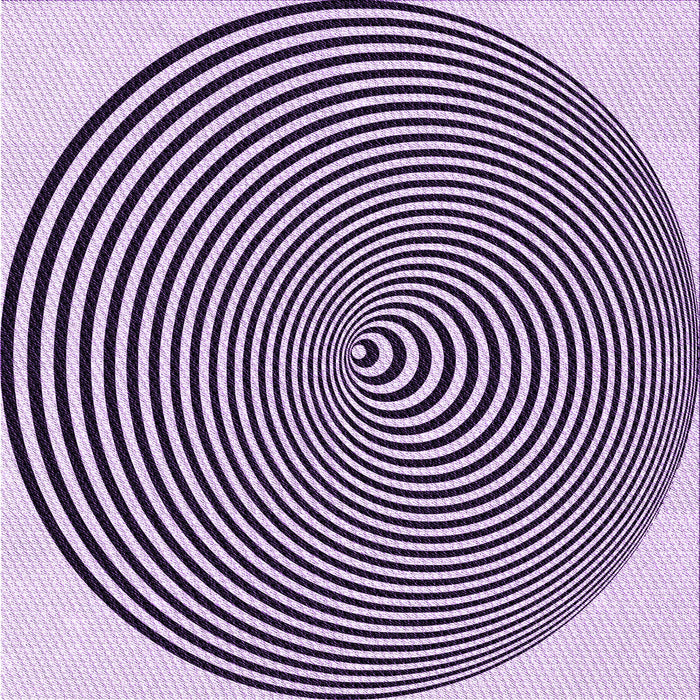 Round Machine Washable Transitional Blossom Pink Rug, wshpat830pur